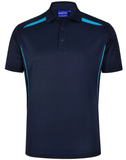 Picture of Winning Spirit, Mens Contrast SS Polo.